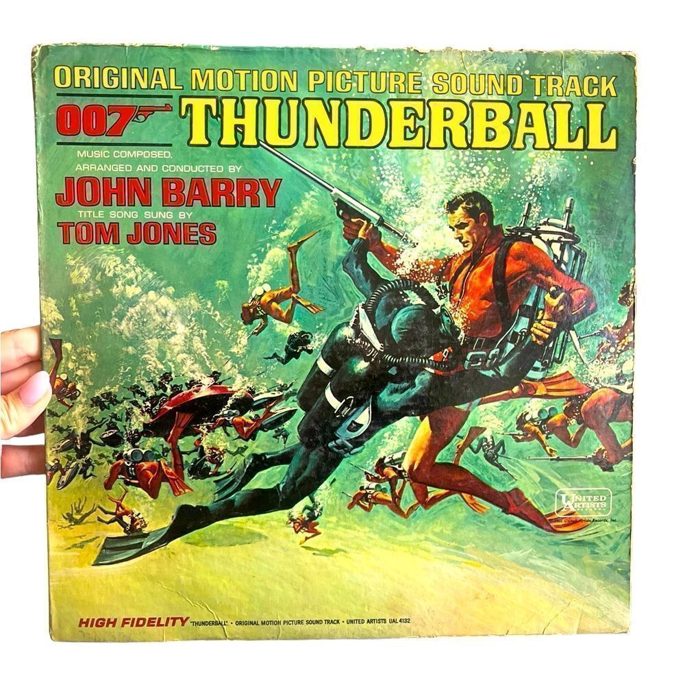 VINTAGE JAMES‎ BOND THUNDERBALL 007 SOUNDTRACK LP VINYL ALBUM JOHN BARRY